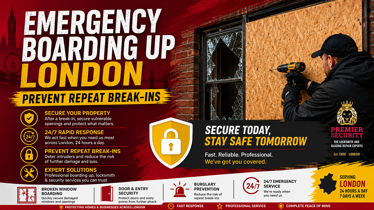 Emergency Boarding Up London to Prevent Repeat Break-Ins Fast