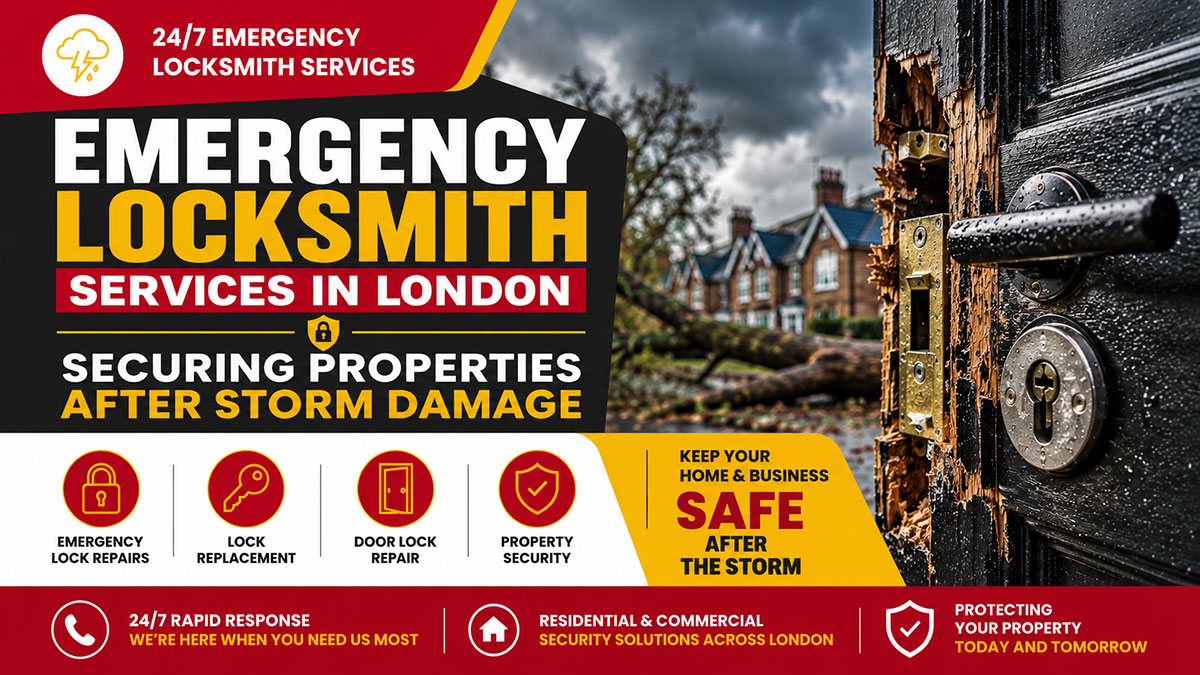 Emergency Locksmith London: Securing Properties After Storm Damage