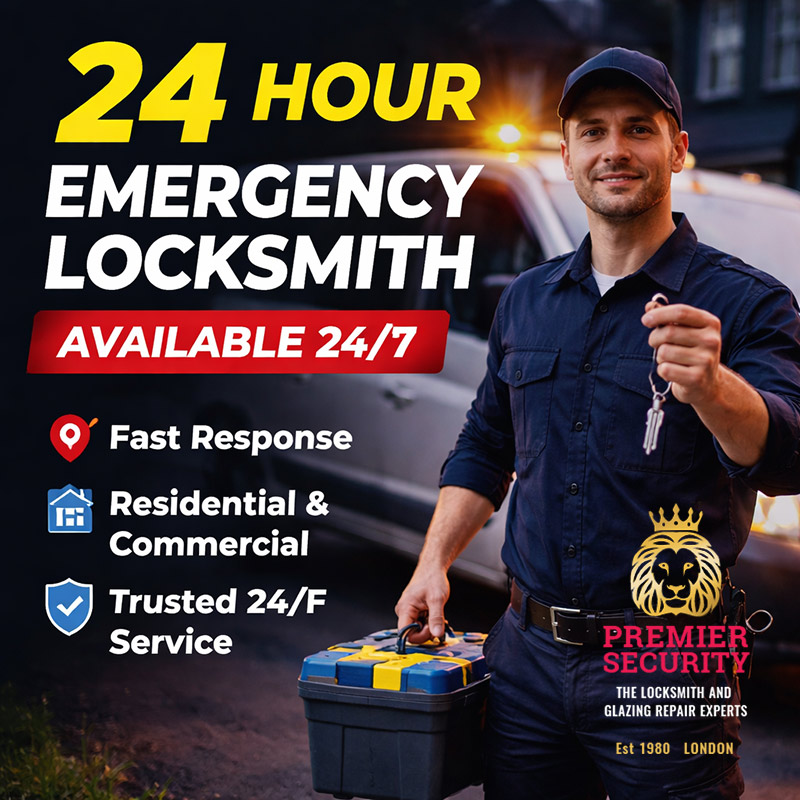 Are Emergency Locksmiths Available 24/7 in London?