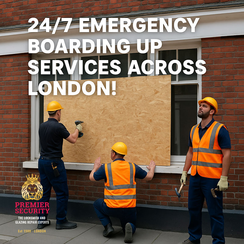24/7 Boarding Up Services in London: Protect Your Property Instantly | Premier Security London