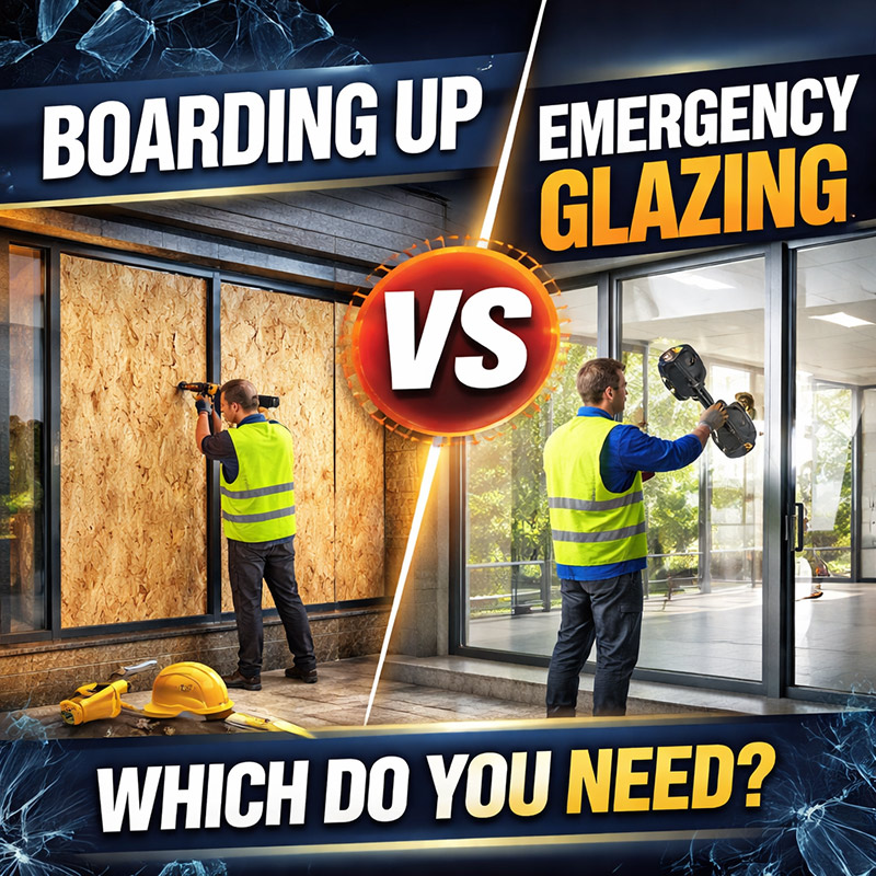 Boarding Up vs Emergency Glazing: Which Do You Need?