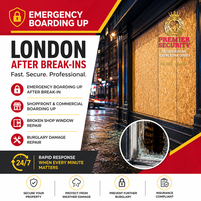 Why London Shops Need Immediate Emergency Boarding Up After Break-Ins