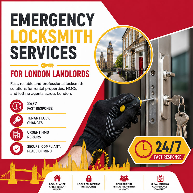 Emergency Locksmith Services for London Landlords: Costs, Legal Duties & Fast Response